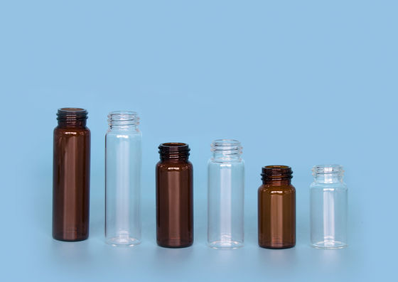 مقاومت در برابر مواد شیمیایی 18 میلی متر 10 دره شیشه های ذخیره سازی USP1 شیشه ای