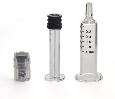 سرنگ شیشه ای 3ML ضد زنگ پزشکی Straight Edge Medical